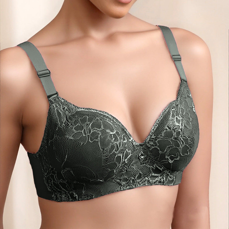Push-up breathable shaping lace and polyester bras - image 4