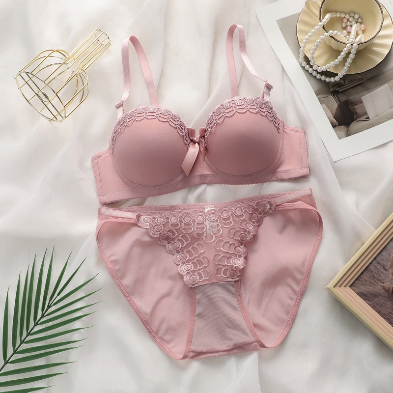 Elegant feminine embroidered lingerie sets