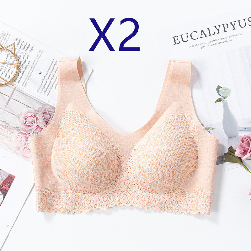 Lace and nylon bras